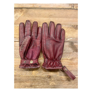 13 1/2 LOUD RIDE GLOVES - BURGUNDY - MOTOCCINO