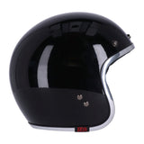 13 1/2 Skull Bucket Helmet - Gloss Black - MOTOCCINO