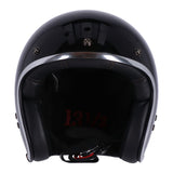 13 1/2 Skull Bucket Helmet - Gloss Black - MOTOCCINO
