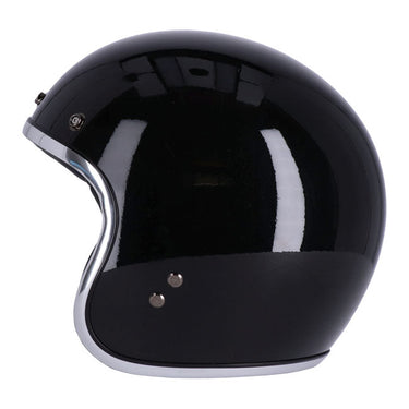 13 1/2 Skull Bucket Helmet - Gloss Black - MOTOCCINO