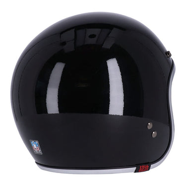 13 1/2 Skull Bucket Helmet - Gloss Black - MOTOCCINO