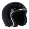 13 1/2 Skull Bucket Helmet - Gloss Black - MOTOCCINO
