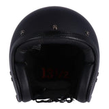 13 1/2 Skull Bucket Helmet - Matt Black - MOTOCCINO