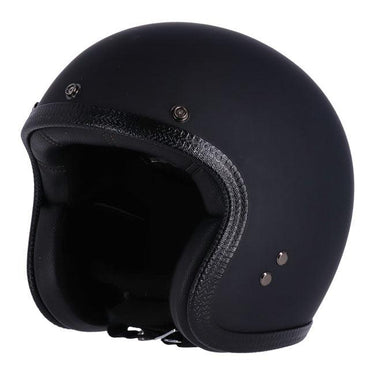 13 1/2 Skull Bucket Helmet - Matt Black - MOTOCCINO