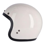 13 1/2 Skull Bucket Helmet - Vintage White - MOTOCCINO