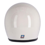 13 1/2 Skull Bucket Helmet - Vintage White - MOTOCCINO