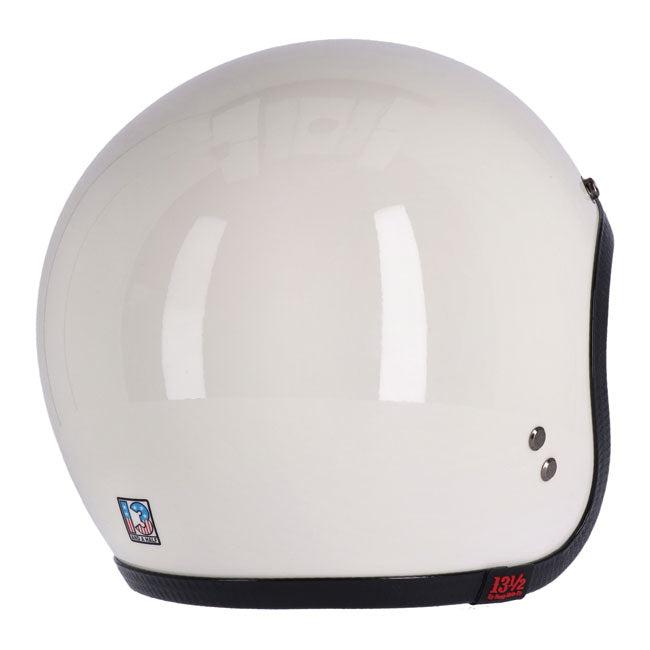 bucket style motorcycle helmet German MAK Custom Parts Matte Silver Half Bucket Motorcycle