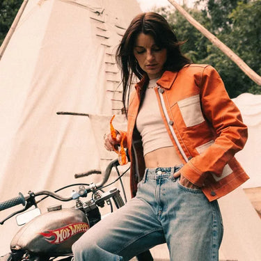Wildust Sisters Pioneer Moto Jacket - Koi - MOTOCCINO