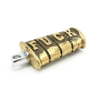 Wannabe Choppers, kicker pedal 'Fuck'. Cast brass