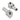 Biltwell, foot peg clevis passenger. Chrome
