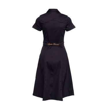 Queen Kerosin Swing worker dress black/rinsed wash