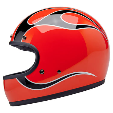 Biltwell Gringo Helmet - Comp Orange Flames - MOTOCCINO