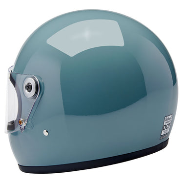 Biltwell Gringo S Helmet - Agave Blue Gloss - MOTOCCINO