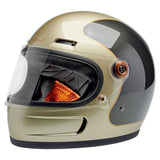 Biltwell Gringo Sv Helmet - Metallic Champagne/Charcoal Tracker - MOTOCCINO