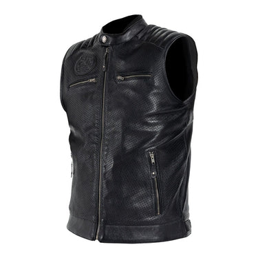 John Doe Storm Leather Vest - Black