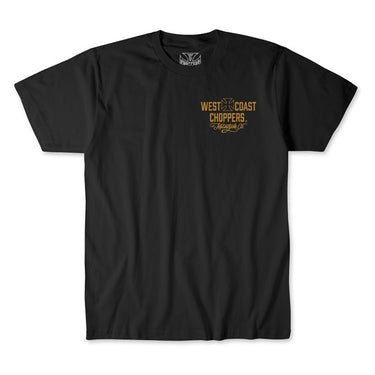 WCC Motorcycle t-shirt black/yellow
