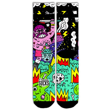 American socks Signature Barbarian socks black