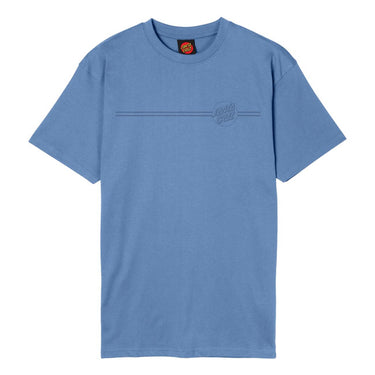 Santa Cruz Tonal Opus Dot Stripe t-shirt azure blue