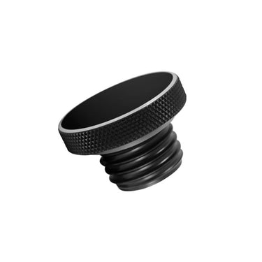 Motone, vented gas cap. Black aluminum