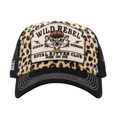 Queen Kerosin Royal Kitten Club cap leopard wash