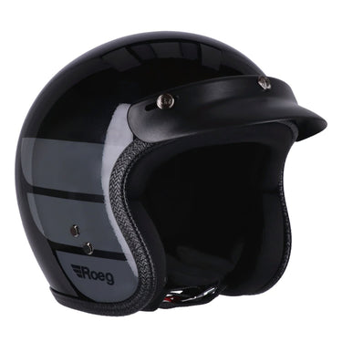 Roeg JETT helmet - Black / Grey Wings
