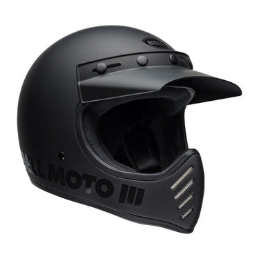 BELL Moto-3 Classic Helmet - Matte/Gloss Blackout - MOTOCCINO