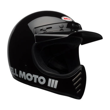 BELL Moto-3 Classic Helmet - Gloss Black - MOTOCCINO