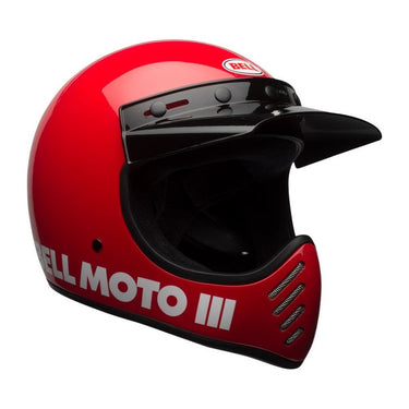 BELL Moto-3 Classic Helmet - Gloss Red - MOTOCCINO
