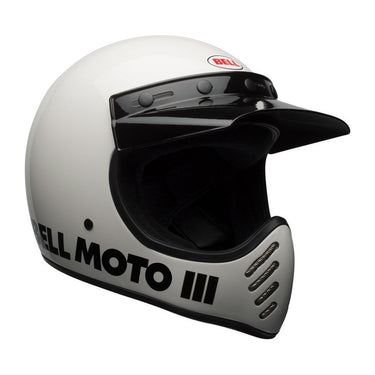 BELL Moto-3 Classic Helmet - Gloss White - MOTOCCINO
