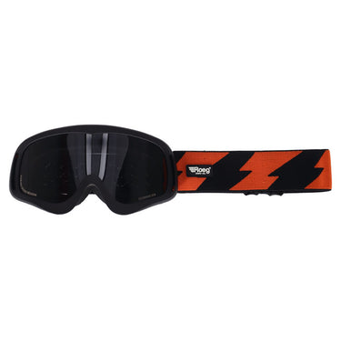 Roeg Peruna Bolts goggle black and orange/black strap