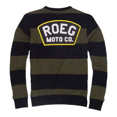 Roeg Shawn stripe sweatshirt army/black
