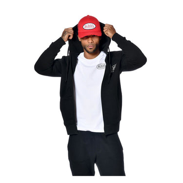 Von Dutch Logo zip hoodie black