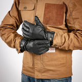 Age of Glory Carpenter Leather Winter Gloves - Black - MOTOCCINO