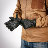 Age of Glory Carpenter Leather Winter Gloves - Black - MOTOCCINO