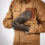 Age of Glory Carpenter Leather Winter Gloves - Brown - MOTOCCINO