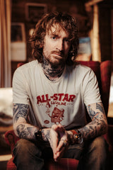 Age of Glory Gasoline T-Shirt - Ecru - MOTOCCINO