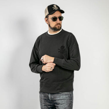 Age of Glory Marauder Sweater - Washed Black - MOTOCCINO