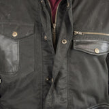 Age of Glory Mission Waxed Jacket - Black - MOTOCCINO