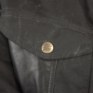 Age of Glory Mission Waxed Jacket - Black - MOTOCCINO