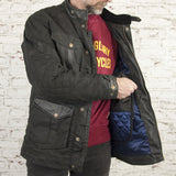 Age of Glory Mission Waxed Jacket - Black - MOTOCCINO