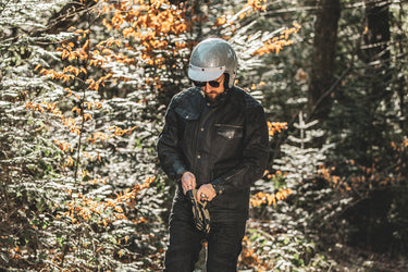 Age of Glory Mission Waxed Jacket - Black - MOTOCCINO