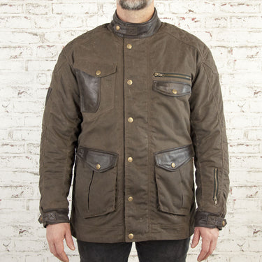 Age of Glory Mission Waxed Jacket - Brown - MOTOCCINO
