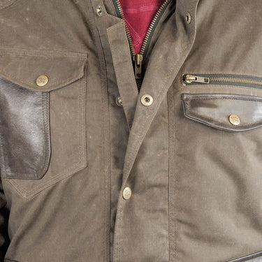 Age of Glory Mission Waxed Jacket - Brown - MOTOCCINO