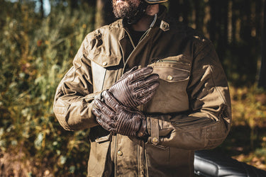 Age of Glory Mission Waxed Jacket - Brown - MOTOCCINO