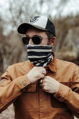 Age of Glory Painted Stripes Tunnel - Black/Off-White - MOTOCCINO