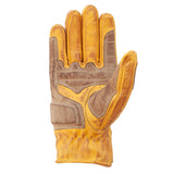 Age of Glory Rover Waxed Leather Gloves - Yellow - MOTOCCINO