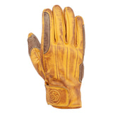 Age of Glory Rover Waxed Leather Gloves - Yellow - MOTOCCINO