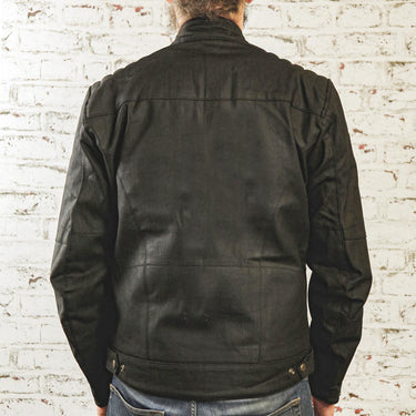 Age of Glory Worker Waxed Jacket - Black - MOTOCCINO