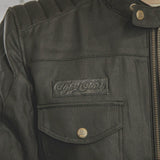 Age of Glory Worker Waxed Jacket - Black - MOTOCCINO