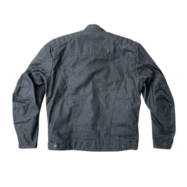 Age of Glory Worker Waxed Jacket - Raw Denim - MOTOCCINO